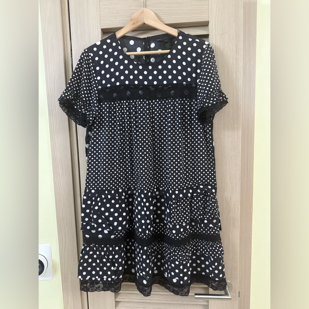Marc By Marc Jacobs Black and White Polka Dot Kids Dress $550 Size 10